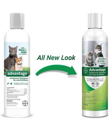 Advantage Flea and Tick Treatment Shampoo for Cats & Kittens - 8 oz - Buy Online on GoSupps.com