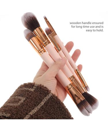 4pcs Portable Dual-ended Makeup Brushes Set | Pro Soft Bristles Cosmetics Powder Blush Kit (T-04-026) - Buy Online on GoSupps.com