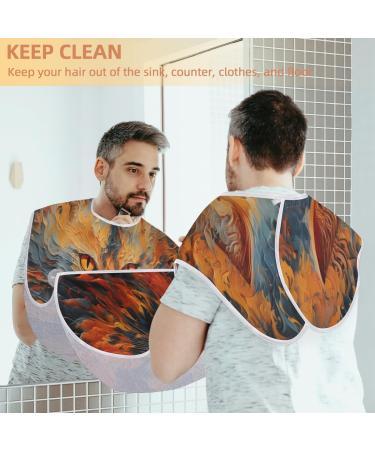 Beard Bib Apron - Cat Design Hair Catcher for Men | Perfect Father's Day & Anniversary Gift | 2 Suction Cups Included - Buy Online on GoSupps.com