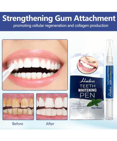Teeth Whitening Pen 4-Pack Teeth Whitening Gel Kit Natural Formula Removes Years of Stains Enamel Whitening Gel Fast and Gentle Whitening Teeth - Buy Online on GoSupps.com