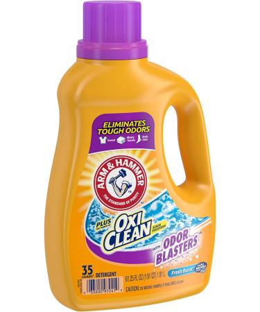 Arm & Hammer OxiClean Odor Blasters Liquid Laundry Detergent - Fresh Burst 35 Loads 61.25 fl oz - Buy Online on GoSupps.com