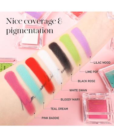 BEHOLAN Matte Red Eyeshadow Palette & Eyeliner Set for Vampire Blood Makeup - Buy Online on GoSupps.com