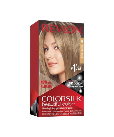 REVLON Colorsilk Dark Ash Blonde #60 Hair Color - Long-Lasting Vibrant Shades for International Shipping - Buy Online on GoSupps.com