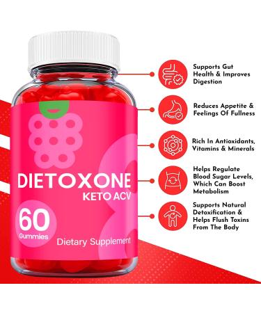 Dietoxone Keto ACV Gummies - Vegan Non GMO Advanced Formula (60 Gummies) - Buy Online on GoSupps.com