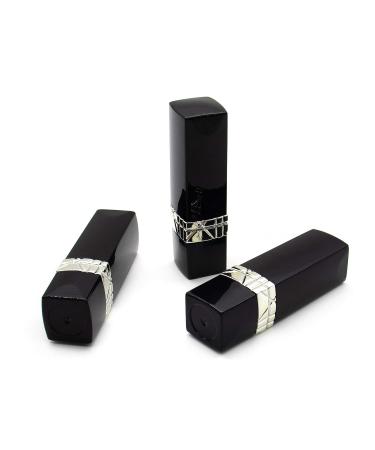 10 Pack Black Empty Lipstick Tubes DIY Lip Balm Containers - Square Tube with Lid Cap - Style B - Buy Online on GoSupps.com
