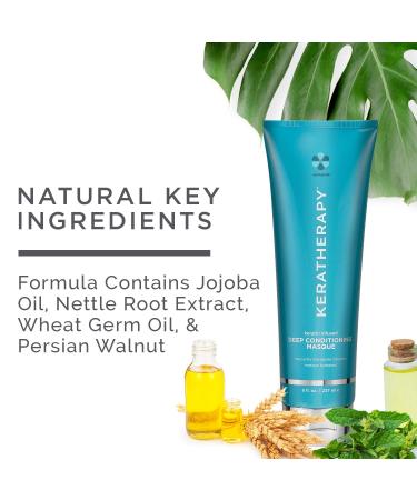 Keratherapy Keratin Infused Deep Conditioning Masque 8 fl. oz. - Hydrating Hair Treatment with Kerabond, Jojoba, Nettle Root Extract, Wheat Oil & Persian Walnut - Buy Online on GoSupps.com