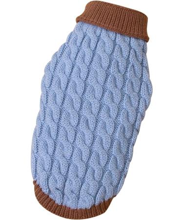 Gojiny Dog Sweater Vest - Warm Knitted Coat for Small Medium & Large Dogs | Soft Crocheted Jacket in L Blue - Perfect for Winter - Buy Online on GoSupps.com