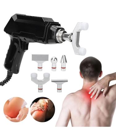 Chiropractic Adjustment Tool | Electrical Spine Massage Gun for Joint Pain Relief & Body Relaxation (Black EU) - Buy Online on GoSupps.com