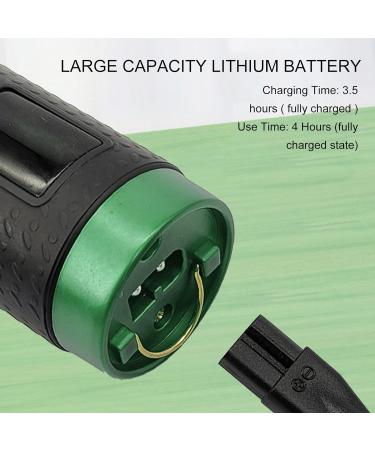 Men's Cordless Hair Clipper with Digital Display Safe Trimming Adjustable Cutting Length Quiet & Low Vibration Rechargeable Battery Green Black for Neat & Layered Haircuts - Buy Online on GoSupps.com