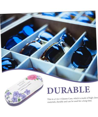 Buy JECOMPRIS Double-Lodged Glasses Case - Durable Wear-Resistant Sunglasses Holder & Travel Accessory | Replaceable Contact Lens Solution & Double Layer Design for Ultimate Protection - Buy Online on GoSupps.com