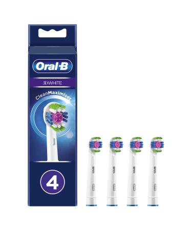 Oral-B White 3D brush head 4 pieces original cleaning brush body white - Buy Online on GoSupps.com