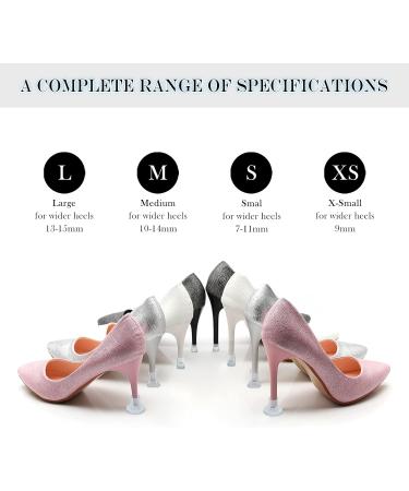 OOTSR 13 Pairs Clear Heel Stoppers - Heel Protectors for High Heels on Grass, Uneven Floors, Weddings & Outdoor Events - Buy Online on GoSupps.com
