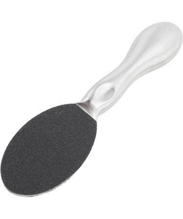 Stainless Steel Dual Sided Foot Scrubber Callus Remover with Replaceable Sandpaper for Comfortable Handle Design Multifunctional Applications - Buy Online on GoSupps.com