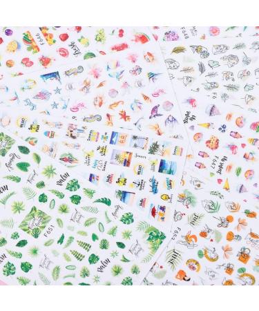 Girls Summer Fruits Nail Art Decal Sweet Nail Art Decoration DIY Nail Summer Series 3D Nail Sticker(style2) - Buy Online on GoSupps.com