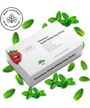 Whites Beaconsfield Teeth Whitening Strips - Non-Peroxide Formula for Sensitive Teeth - 14-Day Supply for Brighter Smile - Buy Online on GoSupps.com