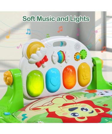 CUTE STONE Baby Gym Play Mat with Kick and Play Piano - Musical Activity Center for Infants and Toddlers - Buy Online on GoSupps.com