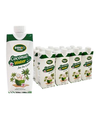 RENSO Premium Coconut Water | Pack of 12 bottles 1L 12 l (Pack of 1)
