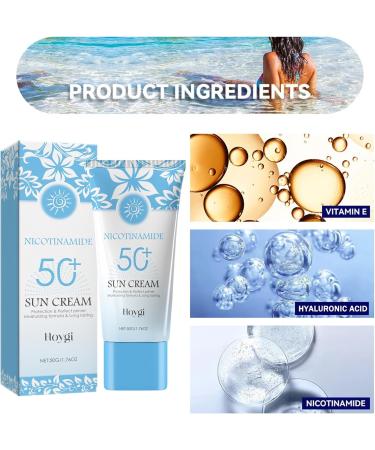 Sun UV Face Anti-Age SPF 50 Cream Face Sunscreen SPF 50 Sensitive Sun Cream for Face Powerful Ingredients with Vitamin C Hyaluronic Acid Niacinamide Deep Hydration Calm Soothing Repair Skin - Buy Online on GoSupps.com