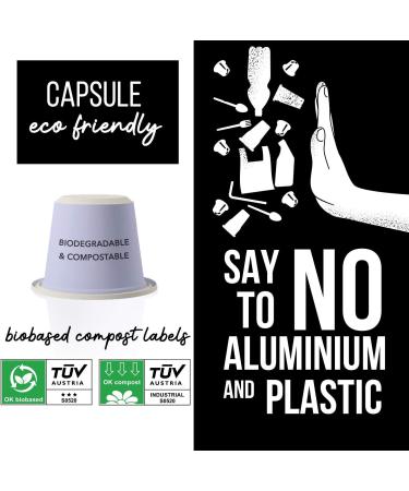  Origeens ORIGEENS Nespresso Compatible Capsules | Organic Coffee Fairtrade Arabica Single Origin Ethiopia (Mocha) TIZITA | 60 Bio - Buy Online on GoSupps.com