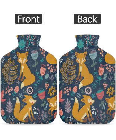 Forest Animal Heat Bottle - Fox & Bird Design 2L Capacity for Pain Relief | Perfect for Menstrual Cramps & Soothing Feet - Buy Online on GoSupps.com