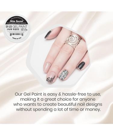 Mia Secret Professional Nail System UV/LED Gel Paint - Snow White 0.17oz - Buy Online on GoSupps.com
