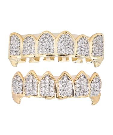 Brass Teeth Set for Hip Hop Fashion | Unique Halloween Party Decoration | Two Tone Suit - Buy Online on GoSupps.com