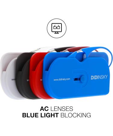 Didinsky Reading Glasses for Men & Women | Compact Lightweight Edgeless | Ideal for Travel & Reading | Unisex Comfort with Adhesive Strips - Orsay Snowbio 3.0x - Buy Online on GoSupps.com