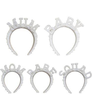 amangul Full Pearls New Mom Headband Hair Hoop Baby Shower Party Decorations Shinning Bead Headband for Baptism(Baby) - Buy Online on GoSupps.com