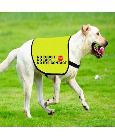 Nervous Dog Jacket Vest Service Dog Working Dog Anxious Dogs Scared Dogs Slogan Warning Vest (NO TOUCH Large) - Buy Online on GoSupps.com
