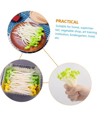 Alipis 250 Pcs Fake Vegetables Small Bean Sprouts Decorations Plastic Elastic Toy Light Greenx5pcs 9x1cmx5pcs - Buy Online on GoSupps.com