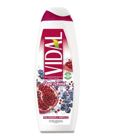 Vidal Vidal Super Food Shower Gel Pomegranate and Blueberry 500 ml