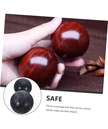 Healeeved 12 PC Black Baoding Balls - Hand Exercise & Stress Relief Jade Balls for Health & Fitness | International Shipping Available - Buy Online on GoSupps.com