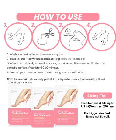 Korean Foot Peeling Masks 2PCS - KN FLAX - Repair Dead Skin Cells & Cracked Heels - Feet Peeling Mask with Hemp Oil & Kombucha Extract - Exfoliating & Hydrating - 2 Count - Buy Online on GoSupps.com