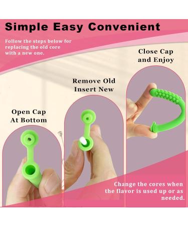 5Pcs Chewable Breather Quit Smoking with 5 Refill Sticks Chewable Breather Sticks Portable Quit Smoking Sticks with Multiple Flavors for Concentration G Orange+Mint+Strawberry+Blueberry+Apple - Buy Online on GoSupps.com