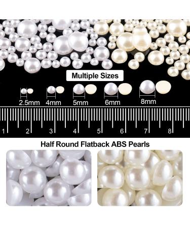 Flat Back Nail Art Crystal Rhinestones & Pearl Set - 3 Boxes (Colorful, AB, White) with Picker Pencil and Tweezer - DIY & Professional Use - Buy Online on GoSupps.com