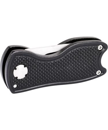 Mile High Life Golf Divot Repair Tool with Magnetic Ball Marker - 4 Pack (2 Black, 2 Silver) | Foldable & All Metal with Pop-up Button | Men's Golf Accessories - Buy Online on GoSupps.com