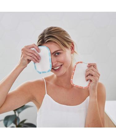 Dock & Bay Reusable Makeup Pads - Ultra Soft Washable - 3 Pack with Wash Bag - Peppermint Pink - 12x10cm - Buy Online on GoSupps.com