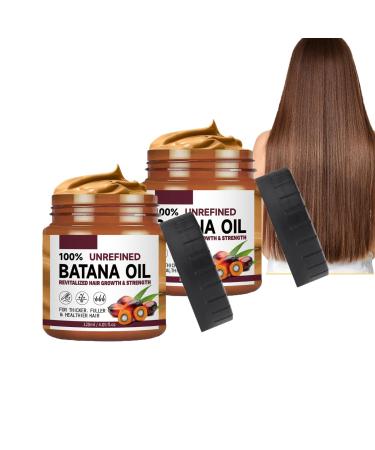 Shantou Yingji Batana Oil Conditioner 2 Pieces Organic Oil for Hair Growth Nourishes and Restores the Hair Shaft Strengthens Prevents Hair Loss 2 x 120 ml