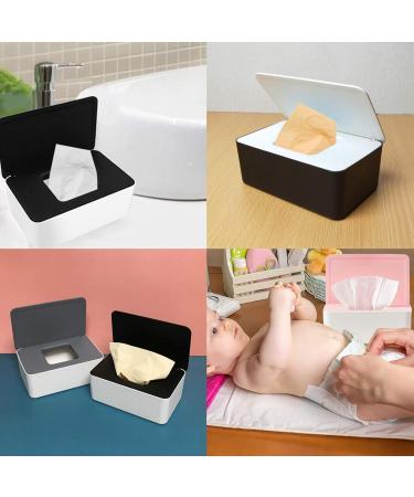 Buy Wet Breeder Box & Damp Toilet Paper Box - Stylish Storage for Baby Wipes Handkerchiefs & More | Gray & White | International Shipping Available - Buy Online on GoSupps.com
