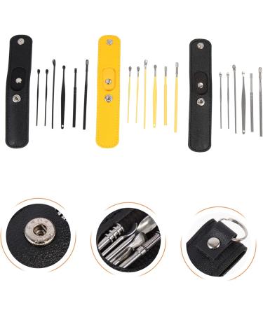 Buy Minkissy 3 Sets Ear Pick Set - Stainless Steel Ear Wax Removal Kit for Effective Ear Cleaning | Portable Assorted Colors - Buy Online on GoSupps.com