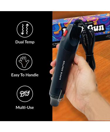 Craft Heat Gun 300W - 2 Speed Small Mini Hot Air Tool for Resin, Polymer Clay, Candle Making - Ideal for Shrink Wrapping, Embossing, Epoxy Painting - Tumblers, Bubble Buster - Buy Online on GoSupps.com