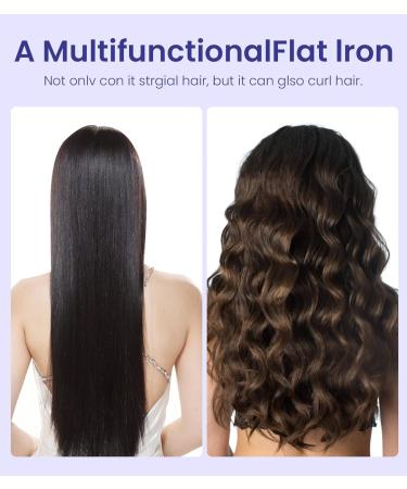 Micollme 360 Cool Air Vents Curling Iron & Flat Iron 2-in-1 - 1 Inch Ceramic Tourmaline Styler for Short Hair Dual Voltage Travel Tool Auto Off 5 Heat Settings - Buy Online on GoSupps.com