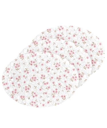3-Pack Cleaning Kitchen Sponges Oval Cute Floral Kitchen Cellulose Dishwashing Wood Pulp Cotton