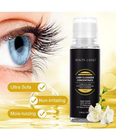 Eyelashes Cleaner Concentrate 100ml | Foam Shampoo for Extensions & Natural Lashes | Paraben & Sulfate Free | Fressia | Salon & Home Use - Buy Online on GoSupps.com
