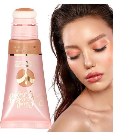 Blush with Applicator | Long-Lasting Face Blusher Non-Greasy Portable Blush Stick with Cushion Applicator for Home Gathering Dating Working Traveling Muflydo 01 - Buy Online on GoSupps.com