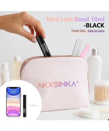 Travel Size Cluster Lash Glue 10ML - Long Lasting DIY Lash Extension Glue with 10 Disposable Eyelash Brush Wands | Premium Quality for Perfect Lash Clusters - Buy Online on GoSupps.com
