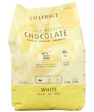 Belgian White Chocolate Baking Callets (Chips) - 1 bag, 5.5 lbs 5.5 Pound (Pack of 1) - Buy Online on GoSupps.com