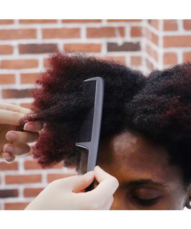 NuAngela Styling Comb Set Cutting Combs Clipper Rat Tail Hair Beard Comb Wide and Fine Tooth Hair Dressing Comb For Women Men Parting Teasing Professional Barber Comb (BLACK 2) - Buy Online on GoSupps.com