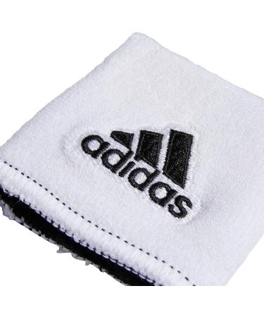 adidas Interval Reversible Wristband White/Black - Unisex-Adult, One Size - Buy Online on GoSupps.com