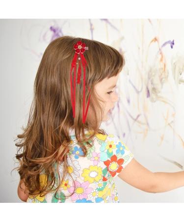 7 Pairs New Year Hairpin Hair Clip for Women Cute Hair Pins Chinese New Years Hair Clips Cheongsam Hair Accessories New Year Headwaer Kids Miss Pompom Fabric Chinese Style - Buy Online on GoSupps.com